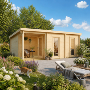 26% Rabatt ✓ 6 × 4 m | Pultdach Gartenhütte Marianne 44 B | Terrasse | modern | Massivholz Unkategorisiert online kaufen