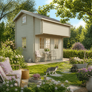26% Rabatt ✓ 6 × 4 m | Satteldach Gartenhütte Daphne 44 | klassisch | Massivholz Unkategorisiert online kaufen