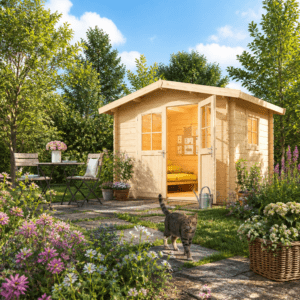 26% Rabatt ✓ 3 × 2 m | Satteldach Gartenhütte Eliza 2E | Massivholz Unkategorisiert online kaufen