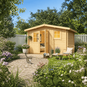26% Rabatt ✓ 3 × 4 m | Satteldach Gartenhütte Eliza 4F | Massivholz Unkategorisiert online kaufen