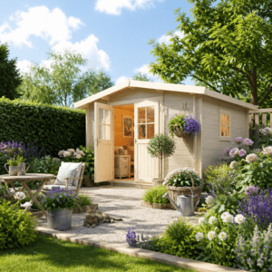 26% Rabatt ✓ 3 × 3 m | Satteldach Gartenhütte Eliza 5E | Massivholz Unkategorisiert online kaufen