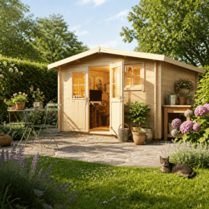 26% Rabatt ✓ 4 × 4 m | Satteldach Gartenhütte Eliza 5F | Massivholz Unkategorisiert online kaufen 26% Rabatt ✓ 4 × 4 m | Satteldach Gartenhütte Eliza 5F | Massivholz Unkategorisiert online kaufen