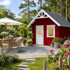 26% Rabatt ✓ 4 × 4 m | Gartenhütte Schwedenhaus Kjell 28 | klassisch | Massivholz Unkategorisiert online kaufen