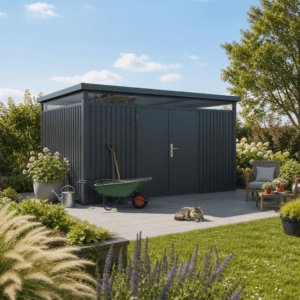 18% Rabatt ✓ 4 × 4 m | StarLine Metall Gerätehaus Solidum 11,4 m² | zweiraum | modern Unkategorisiert online kaufen 18% Rabatt ✓ 4 × 4 m | StarLine Metall Gerätehaus Solidum 11,4 m² | zweiraum | modern Unkategorisiert online kaufen