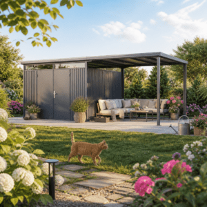 22% Rabatt ✓ 3 × 3 m | StarLine Metall Gerätehaus Solidum 17,22 m² | modern Unkategorisiert online kaufen