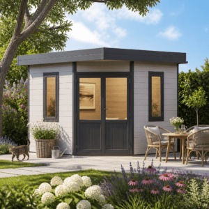 26% Rabatt ✓ 4 × 3 m | WPC 5-Eck Gartenhütte Style Classic | modern Unkategorisiert online kaufen