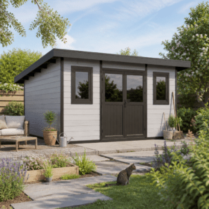 27% Rabatt ✓ 5 × 3 m | WPC Gartenhütte Duo Color 15 m² Unkategorisiert online kaufen