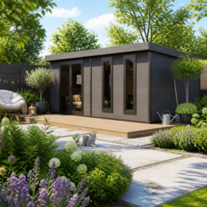 26% Rabatt ✓ 5 × 3 m | WPC Gartenhütte Panorama 16,64 m² | modern Unkategorisiert online kaufen 26% Rabatt ✓ 5 × 3 m | WPC Gartenhütte Panorama 16,64 m² | modern Unkategorisiert online kaufen