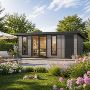 26% Rabatt ✓ 6 × 3 m | WPC Gartenhütte Panorama 2-Raum | zweiraum | modern Unkategorisiert online kaufen