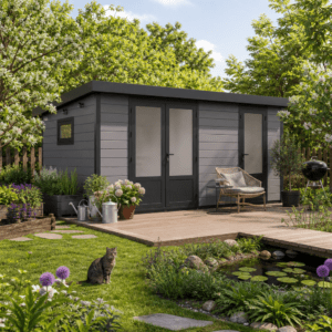 36% Rabatt ✓ 4 × 3 m | WPC Gartenhütte Style DeLuxe 2-Raum 12,24 m² | zweiraum | modern Unkategorisiert online kaufen