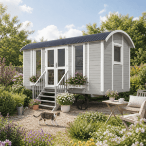23% Rabatt ✓ 8 × 3 m | Gartenhütte Zirkus- und Schäferwagen Modern | Massivholz Unkategorisiert online kaufen
