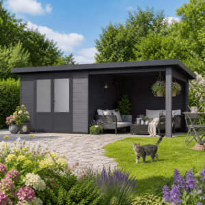 28% Rabatt ✓ 4 × 2 m | WPC Gartenhütte mit Terrasse in Anthrazit | Anbau | modern Unkategorisiert online kaufen 28% Rabatt ✓ 4 × 2 m | WPC Gartenhütte mit Terrasse in Anthrazit | Anbau | modern Unkategorisiert online kaufen
