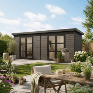 32% Rabatt ✓ 5 × 3 m | WPC Gartenhütte Style DeLuxe 2-Raum 16,82 m² | modern Unkategorisiert online kaufen 32% Rabatt ✓ 5 × 3 m | WPC Gartenhütte Style DeLuxe 2-Raum 16,82 m² | modern Unkategorisiert online kaufen