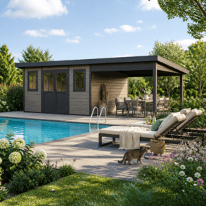 28% Rabatt ✓ 8 × 3 m | WPC Gartenhütte Style DeLuxe 26,60 m² | Schleppdach | modern Unkategorisiert online kaufen