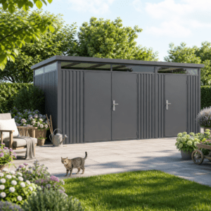23% Rabatt ✓ StarLine Metall Gerätehaus Solidum 2-Raum 13,65 m² | zweiraum | modern Unkategorisiert online kaufen