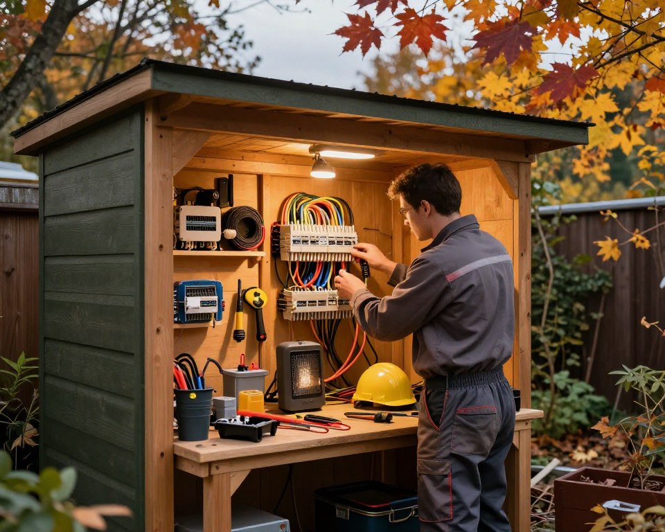 Elektrik Gartenhütte prüfen