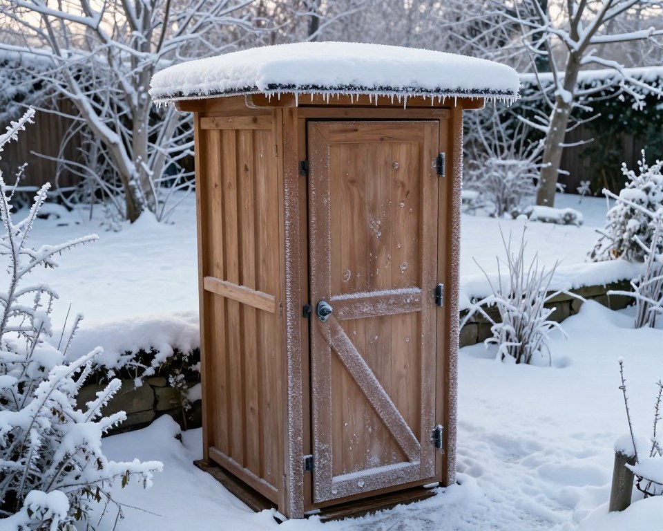 Frostschutz Gartentoilette