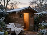 Gartenhütte auf Herbst und Winter vorbereiten