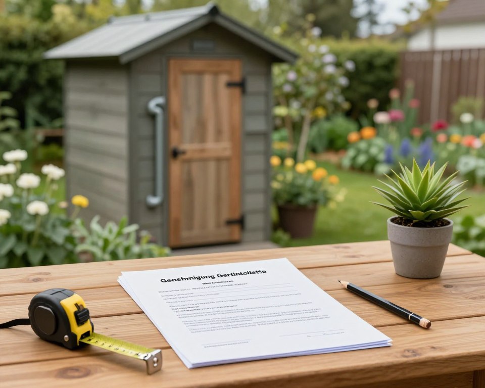 Genehmigung Gartentoilette