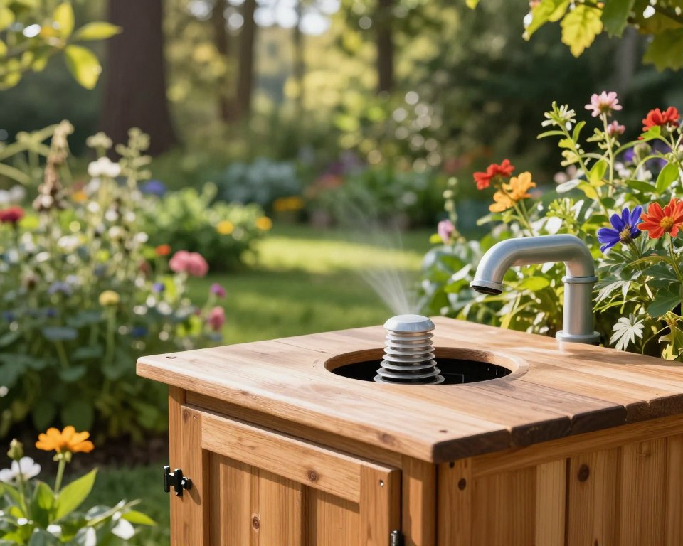 Lüftung Gartentoilette mit Abluftöffnung