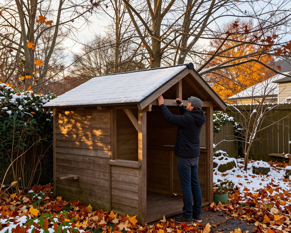 Schneelast Gartenhaus sicher prüfen