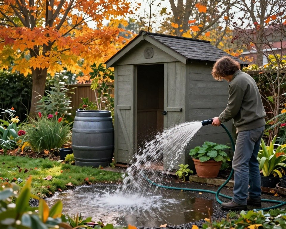 Wasserleitung Gartenhaus entleeren
