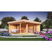 26% Rabatt ! Fjordholz Gartenhütte Alu Concept Relax 70 A 6x4m