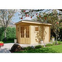 26% Rabatt ! Fjordholz 5-Eck Gartenhütte Modell Evelyn 1D 3x3m