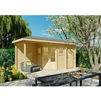 26% Rabatt ! Fjordholz 5-Eck Gartenhütte Modell Evelyn 1E 4x3m