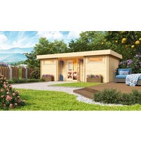 26% Rabatt ! Fjordholz Gartenhütte Modell Aargau 44 7x4m