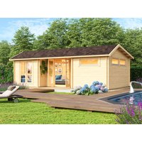 26% Rabatt ! Fjordholz Gartenhütte Modell Uri 44 8x4m