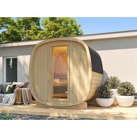 26% Rabatt ! Fjordholz Fass-Sauna Modell Bus 160 Standard