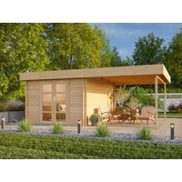 26% Rabatt ! Fjordholz Flachdach Gartenhütte Modell Felix 28 6x3m
