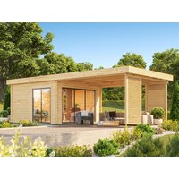 26% Rabatt ! Fjordholz Gartenlounge Modell Carlise 44 Alu 8x4m