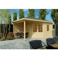 26% Rabatt ! Fjordholz 5-Eck Gartenhütte Modell Evelyn 3B 4x3m