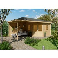 26% Rabatt ! Fjordholz 5-Eck Gartenhütte Modell Evelyn 3C 5x3m