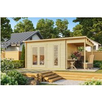 26% Rabatt ! Fjordholz Pultdach Gartenhütte Modell Mali 28 A 5x3m