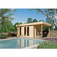 26% Rabatt ! Fjordholz Flachdach Gartenhütte Modell Jesse 28 6x4m