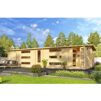 26% Rabatt ! Fjordholz Gartenhütte Modell Dundee 70 A 8x4m