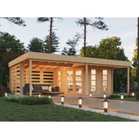 26% Rabatt ! Fjordholz Flachdach Gartenhütte Modell Susan 44 6x4m