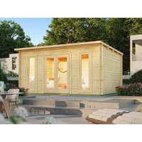 26% Rabatt ! Fjordholz Pultdach Gartenhütte Modell Mali 28 C 4x3m