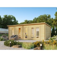 28% Rabatt ! Fjordholz Pultdach Gartenhütte Modell Mali 28 E 6x4m