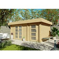26% Rabatt ! Fjordholz Flachdach Gartenhütte Modell Tekla 28 6x4m