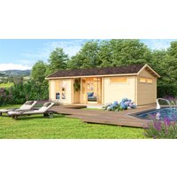26% Rabatt ! Fjordholz Gartenhütte Modell Uri 70 8x5m