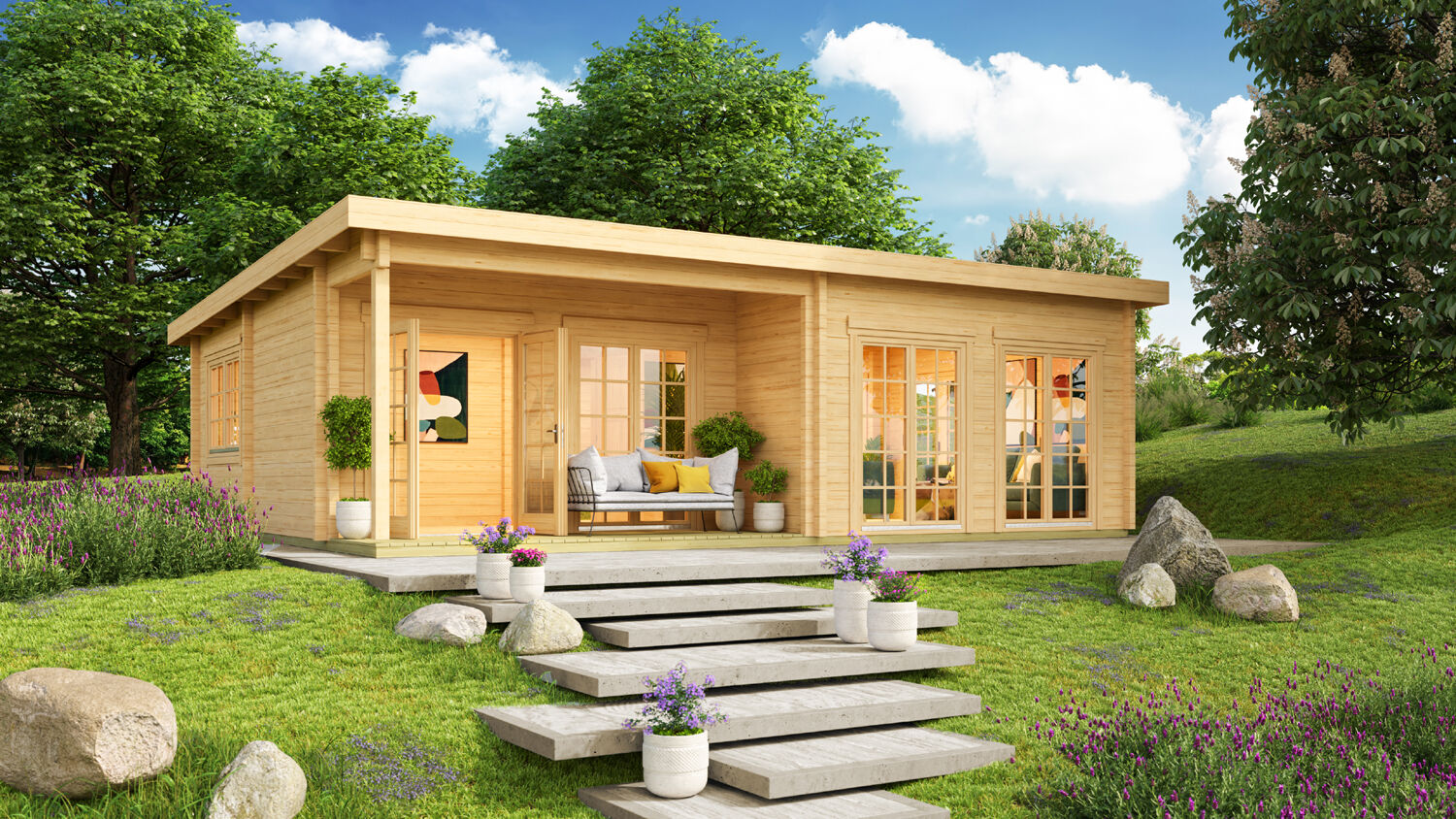 26% Rabatt ! Fjordholz Ferien- und Freizeit Haus Modell Westerl 8x6m