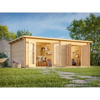 26% Rabatt ! Fjordholz Pultdach Gartenhütte Modell Ezra 2P 5x3m