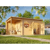 26% Rabatt ! Fjordholz Pultdach Gartenhütte Modell Ezra 4O 3x3m