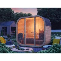 26% Rabatt ! Fjordholz Fass-Sauna Modell Luxe-2 Premium