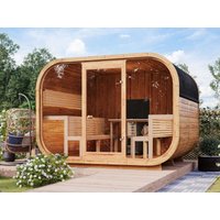 26% Rabatt ! Fjordholz Fass-Sauna Modell Luxe-3 Premium
