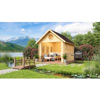 26% Rabatt ! Fjordholz Gartenhütte Modell Glarus 44 4x3m